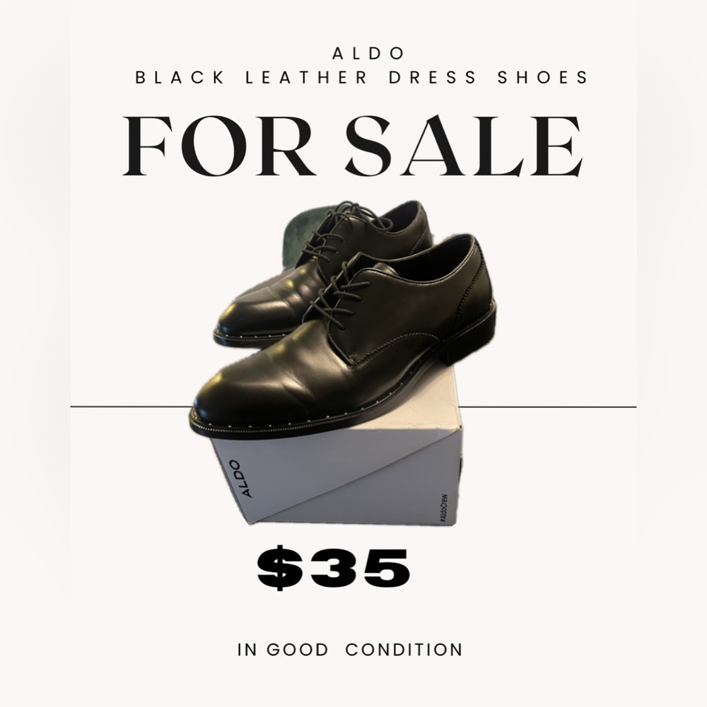 Also black dress shoes with gold stud’s